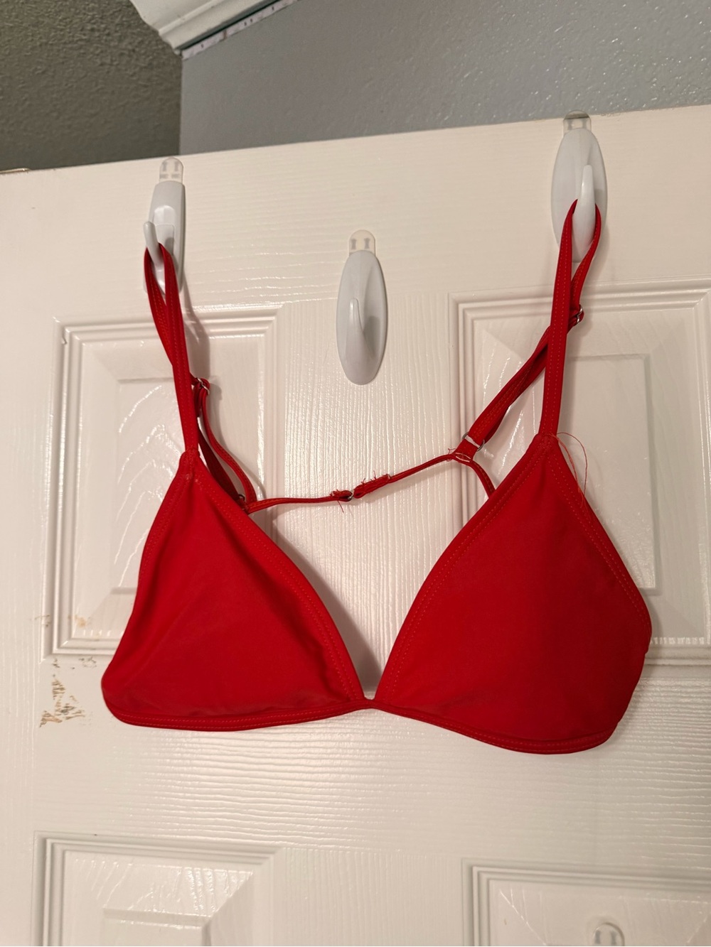 Red Triangle Bikini Top - Women's Swimwear